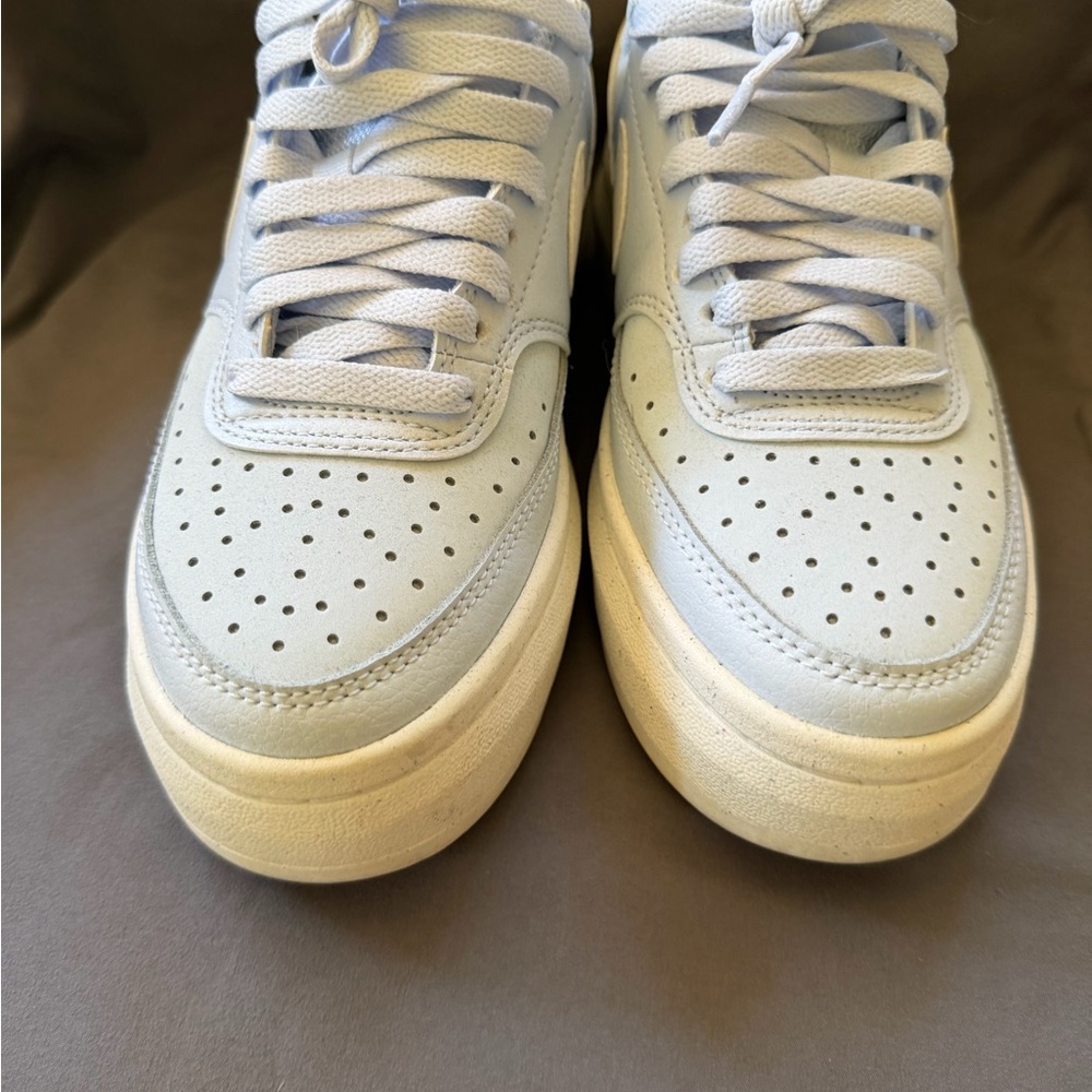 Nike Low-Top Platform Sneakers - Light Blue/White - Picture 6 of 7